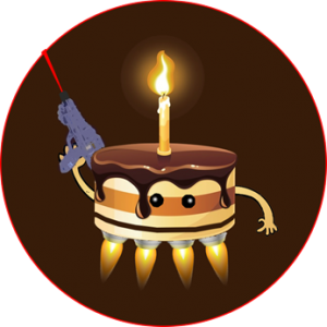Logo jeu laser Birthday